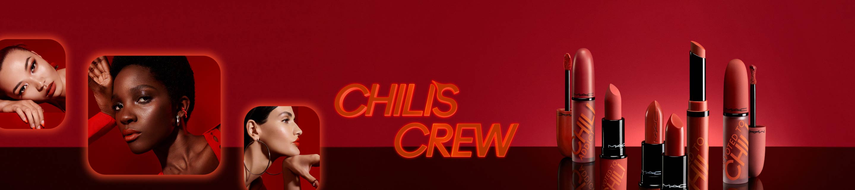 CHILI’S CREW BRICK RED LIPSTICKS